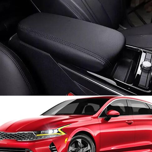 CAR CENTER CENTER CONTOLE COVERT COVER لـ KIA K5 2021 2022 2023 2024 2025 CONSOLE LEATHER BOX BOX LID COVERTORCE CUSTEROTION in Kuwait
