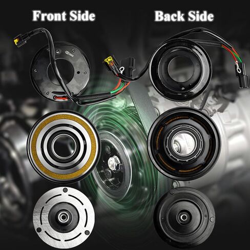 A/C Compressor Clutch Assembly Kit Plate Pulley Bearing Coil Replacement for Hyundai Palisade 2020 2011 2022 V6 3.8L, AC Air Conditioning Compressor Clutch Coil Auto Repair Kit for Palisade 2020-2022 in Saudi Arabia