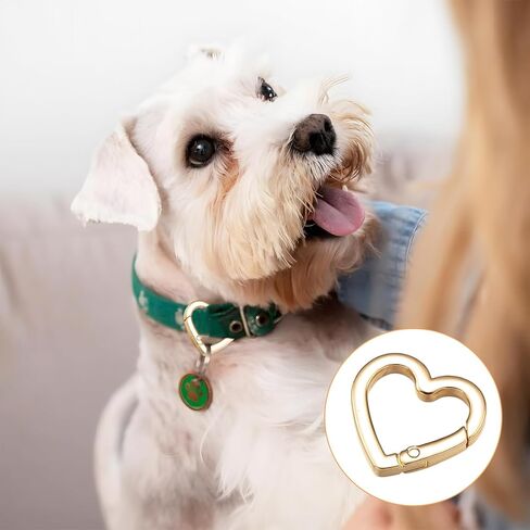 8pcs على شكل قلب مقطع مفاتيح ، ميني القلب الثقيل الكارابينر ، carabiner لطيف لطيف ، مناسبة للمحافظ ، حقائب الظهر ، الحرف اليدوية (الذهب الفاتح) in Kuwait