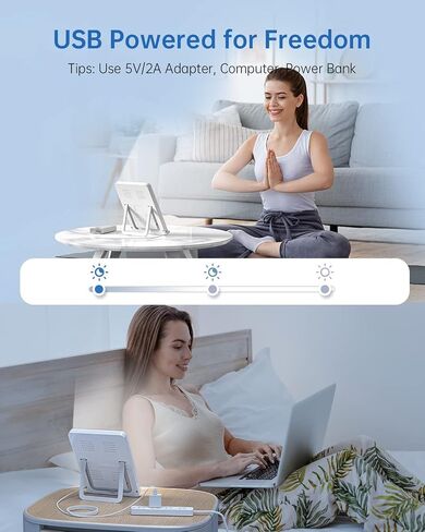 SUXIO Light Therapy Lamp - 10000 Lux Therapy Light, 3 Timing & Mode Happy Lamp, Touch Control Daylight Lamps with Memory Function, Portable Light Therapy Box for Home/Office Use As Lift Mood in Kuwait