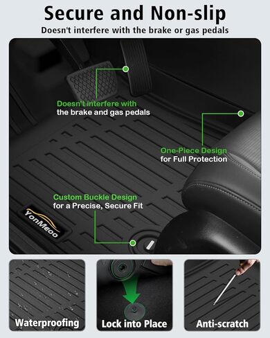 Floor Mats Fit for Subaru Forester Hybrid 2025 Trunk Mat with Backrest Mat All Weather TPE Rubber Cargo Liner Back Seat Protector Full Set for Forester 2025 Plug-in Hybrid Accessories, Black in Kuwait