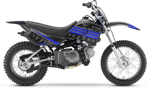 Graphics Kit for Yamaha TTR90 (2000-2008) USA Series Blue-shift 09 Mil - Dirt bike Custom Racing Graphics Decals Stickers Kit, no-plastics in Saudi Arabia