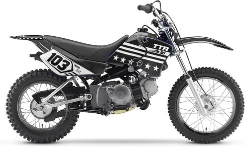 Graphics Kit for Yamaha TTR90 (2000-2008) USA Series Blue-shift 09 Mil - Dirt bike Custom Racing Graphics Decals Stickers Kit, no-plastics in Saudi Arabia