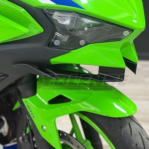 أجنحة ALMART للدراجة النارية الهوائية ، جناح منقار أمامي معدّل ، تمديد فادح ، FIT FORKA WASAKI NINJA 500 2024+ CARBON in Kuwait