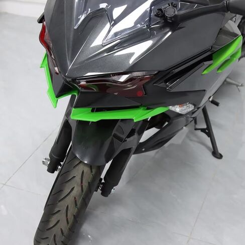 ALmart Motorcycle Aerodynamic Winglets, Modified Front Beak Wing, Fairing Extension, Fit forKa-wasaki Ninja 500 2024+ Carbon in Saudi Arabia