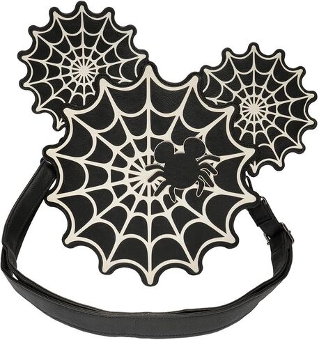 للجنسين ميكي ماوس SpiderWeb Mickey Glow-the-Dark Crossbody محفظة in Saudi Arabia