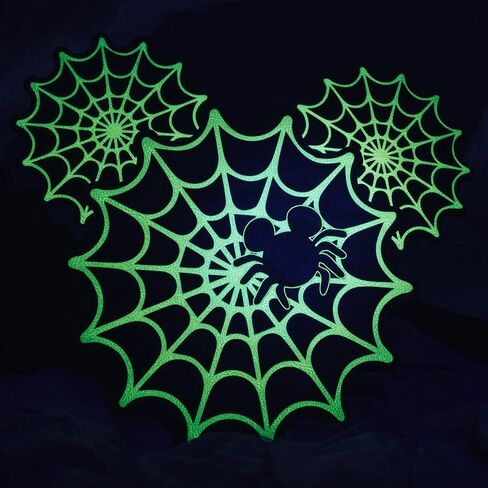 للجنسين ميكي ماوس SpiderWeb Mickey Glow-the-Dark Crossbody محفظة in Saudi Arabia