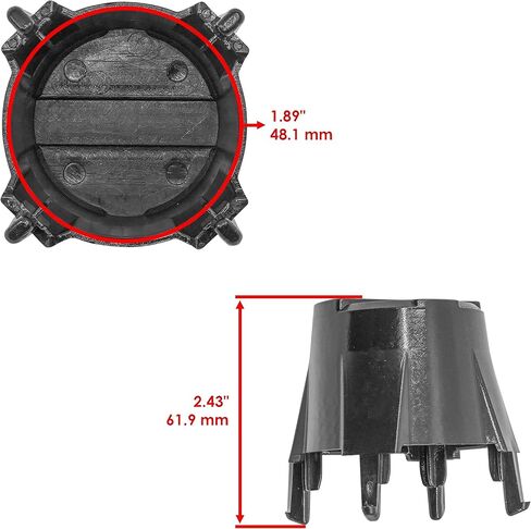 غطاء أمامي أو عجلة خلفية Caltric متوافق مع Can-Am Outlander Max 850 2018 Qty 2 in Kuwait