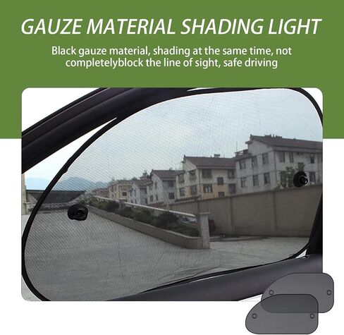 2 PCS WINDA WINDOW SUND SUNT مع كوب شفط ، 26 بوصة × 15 بوصة أغطية نافذة المركبة ، إكسسوارات حماة حرارية للنافذة العالمية لسيارة شاحنة سيارات الدفع الرباعي (أسود) in Saudi Arabia