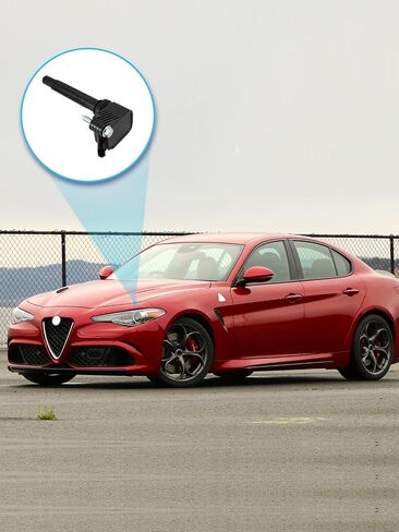 مجموعة من 4 UF839 Coil Coil Pack (2.0L) 2017-2020 لـ Alfa Romeo Giulia Stelvio ، Forjeep Cherokee Wrangler ، استبدل # GN10955-11B1 7805-1366 68211953AA 5C2385 50050430430 in Saudi Arabia