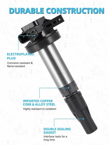 UF519 5C1420 E1019 حزمة ملف الإشعال 7090 شرارة المكونات IRIDIUM 8PCS (4.0L 4.2L 4.4L) 2003-2010 لـ Jaguar S-Type Super Vanden Plas XF XJ8 XJR XK XK8 XKR in Saudi Arabia