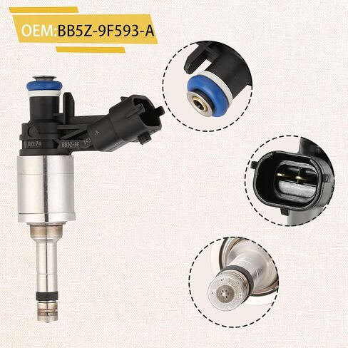BB5Z-9F593-B OE 2.0L GDI High-pressure Fuel Injectors,Compatible with/Ford 2.0 Focus Edge Escape Explorer Fusion Taurus 2012-2018,|6 Holes| |Set of 4| |4 Cyl 2.0L Ect(240PS)| in Saudi Arabia