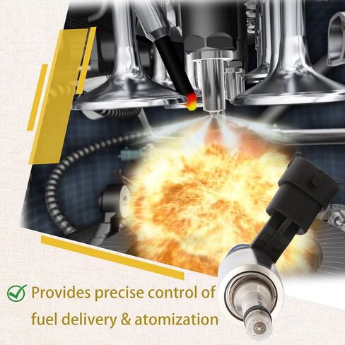 BB5Z-9F593-B OE 2.0L GDI High-pressure Fuel Injectors,Compatible with/Ford 2.0 Focus Edge Escape Explorer Fusion Taurus 2012-2018,|6 Holes| |Set of 4| |4 Cyl 2.0L Ect(240PS)| in Saudi Arabia