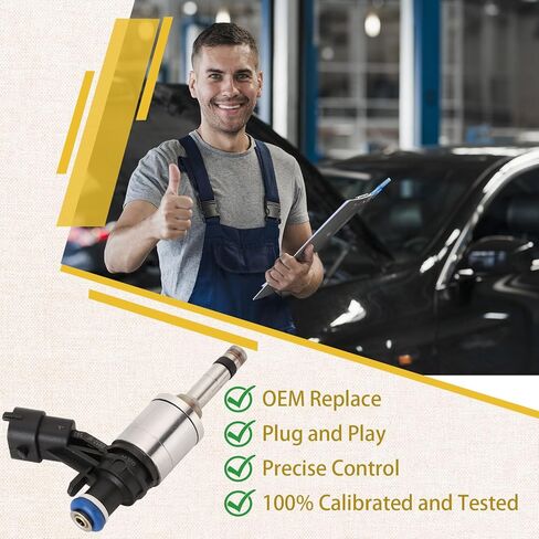 BB5Z-9F593-B OE 2.0L GDI High-pressure Fuel Injectors,Compatible with/Ford 2.0 Focus Edge Escape Explorer Fusion Taurus 2012-2018,|6 Holes| |Set of 4| |4 Cyl 2.0L Ect(240PS)| in Saudi Arabia