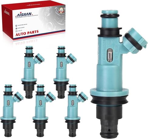 6PCS Fuel Injectors 2 Holes Compatible with Lexus IS300 2001-2005, SC300 1998-2000, GS300 1998 1999 2000 2001 2002 2003 2004, for Toyota Supra 1998 L6 3.0L Replace 23250-46090 842-12268 in Saudi Arabia