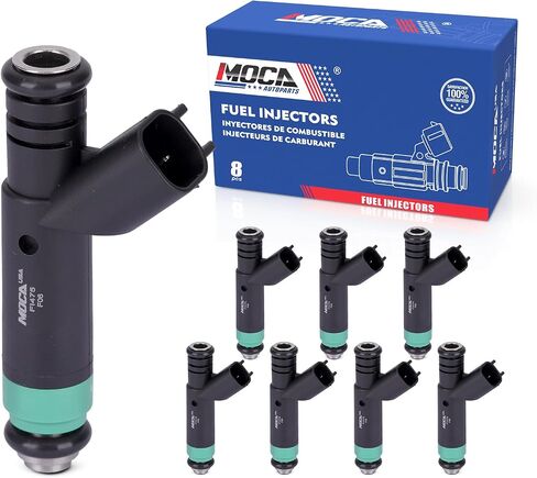 MOCA FJ475 8* Fuel Injectors Fit for Dodge 2001-2007 Dakota Durango 4.7L, for Dodge 2002-2007 Ram 1500 2500 4.7L, for Jeep 2001-2007 Grand Cherokee 4.7L, for Chrysler 2007 Aspen 4.7L in Saudi Arabia