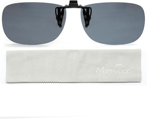 MONICE Fishing Clip on Flip up Polarized Sunglasses Fit Over Prescription Glasses Driving UV Protection Men Women in Saudi Arabia
