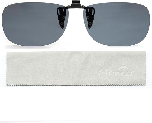 MONICE Fishing Clip on Flip up Polarized Sunglasses Fit Over Prescription Glasses Driving UV Protection Men Women in Saudi Arabia