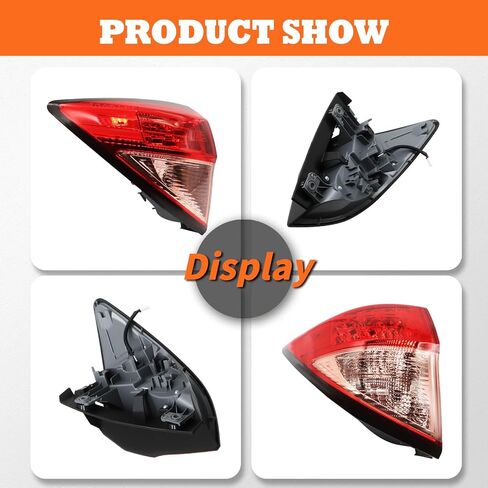 Outer Tail Light Red Passenge Side Compatible with 2016-2018 HRV HR-V Rear Tail Lamp HO2805109 33502T7SA01 (Right) in Kuwait