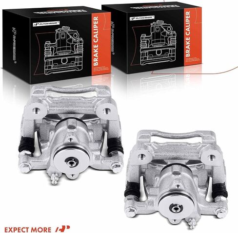 A-Premium Disc Brake Caliper Assembly with Bracket Compatible with Mazda 3 2017-2018, 3 Sport 2017-2018 - Rear Driver and Passenger - 2-PC set in Saudi Arabia