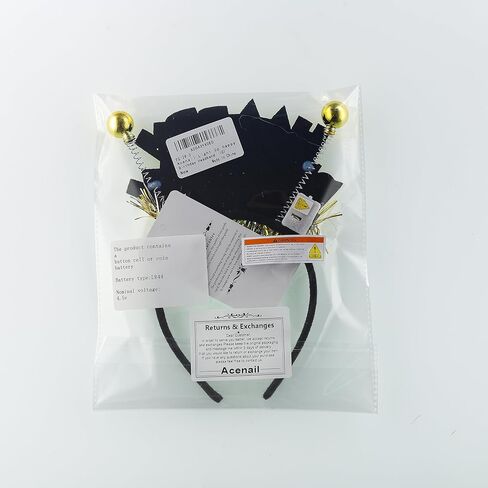 Acenail Light Up Happy Birthday Headband LED Birthday Crown Birthday Decorations Birthday Hair Accessories for Women Girls in Kuwait