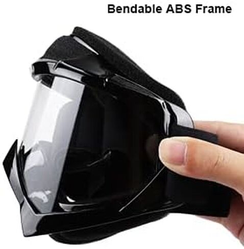 Dirt Bike Goggles for Men, Motorcycle Goggles for Women, ATV Goggles Ski Goggles for Youth, Motocross Goggle Off Road Goggles Fit Over Glasses Tear Off, Silver Lens in Kuwait