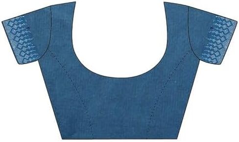 Women's Georgette Dyed & Hot Fixing Saree with Unstitched Blouse Piece in Kuwait