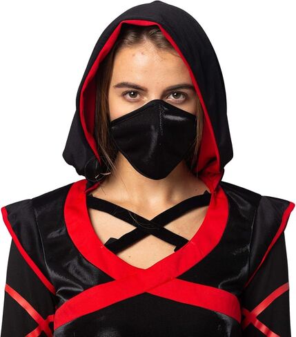 Spooktacular Creations Halloween Ninja زي للنساء مع قناع النينجا لحفل أزياء الهالوين للبالغين in Saudi Arabia