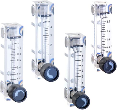 1pcs Fit Tube O.D 6mm PMMA تدفق الغاز مقياس تدفق الهواء متر مربع نوع لوحة Rotameter LZT-4T 0.1-1LPM 0.2-2PM 0.25-2.5LPM 1-12LPM (1-12 LPM) in Saudi Arabia