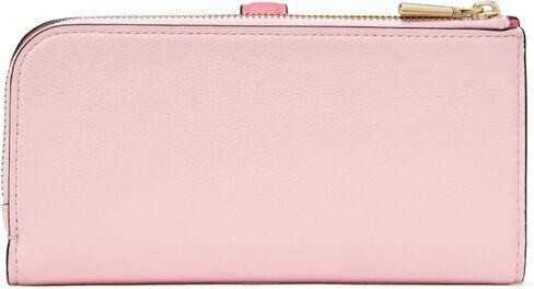 Kate Spade New York Deco Colordblected Leather Leather محفظة ضئيلة ، حليب Multi Multi in Kuwait