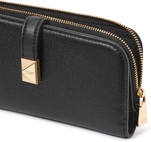 Kate Spade New York Deco Colordblected Leather Leather محفظة ضئيلة ، حليب Multi Multi in Kuwait