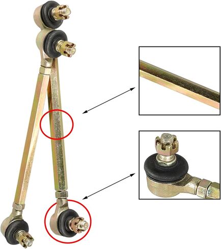 2PCS 17mm Steering Tie Rod End Ball Joint Replacement for 110cc 125cc 150cc Atv Quad Go Kart in Saudi Arabia