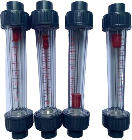 BSPP/G Connector LZS-15 Plastic Tube Liquid Rotameter Flow Measuring Instruments DN15 Water Testing Meter Tube 202mm(10-100L) in Kuwait
