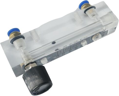1pcs 0.1-25lpm أنبوب ملائمة O.D 6mm N2 مقياس تدفق النيتروجين مع صمام LZM-6T (0.5-5 LPM) in Kuwait