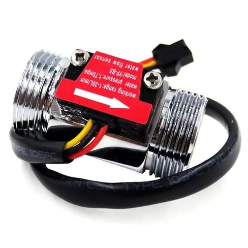 YF-B5 G3/4" Aluminum Chromium Plating Surface Water Hall Effect Pulse Output Flow Sensor 1-30L/Min in Kuwait