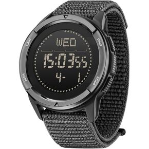 Tactical Watch for Man Military Watches for Men Lightweight Carbon Fiber Digital Sports Watch for Man with Compass, Pedometer, Metronome, Waterproof 164FT in Saudi Arabia