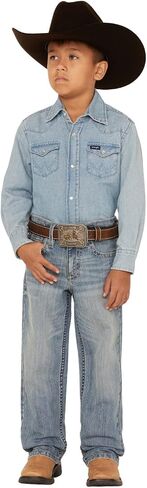 Cody James Boys 'Hamshackle Wash Reliesed Boot Denim Jeans - CBFA22J64 -Big in Saudi Arabia