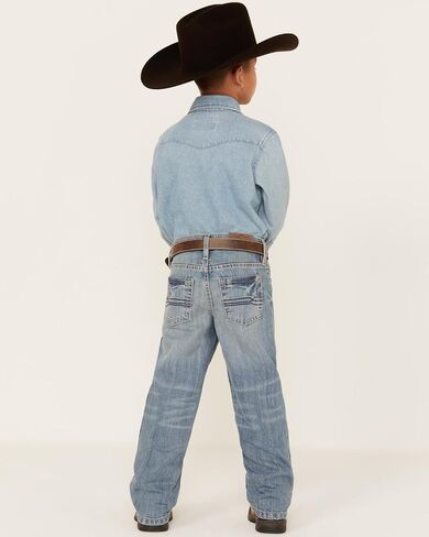 Cody James Boys 'Hamshackle Wash Reliesed Boot Denim Jeans - CBFA22J64 -Big in Saudi Arabia