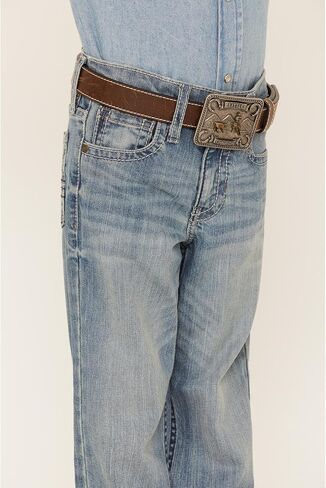 Cody James Boys 'Hamshackle Wash Reliesed Boot Denim Jeans - CBFA22J64 -Big in Saudi Arabia