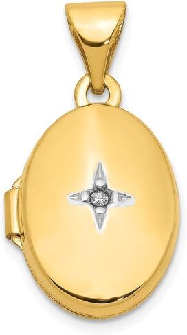 Roy Rose Jewelry 14K Gold Miamond Loget 20x13mm in Saudi Arabia