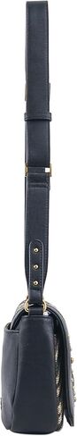 Jessica Simpson Walton Saddle Crossbody Bag, Stylish Purse with Adjustable Strap & Pockets, Zebra/Meteorite in Saudi Arabia