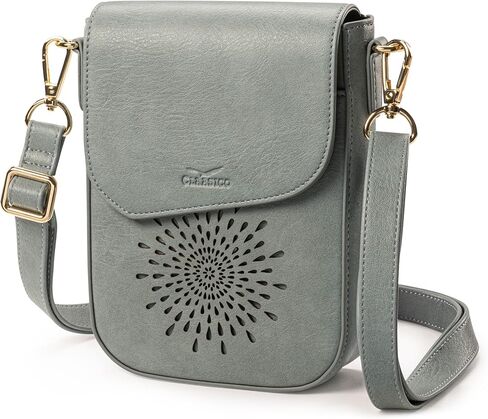 حقيبة Claasico Crossbody للنساء ، محفظة الهاتف RFID ، فتحات البطاقة الجيب مع حزام ، حامل الهاتف PU Crossbody محفظة in Kuwait