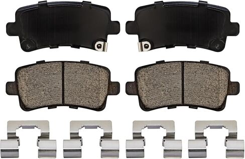 Detroit Axle - Rear Brake Kit for 2013-2017 Buick Regal 2013-2015 Chevy Malibu 2016 Malibu Limited, Drilled and Slotted Disc Brakes Rotors Ceramic Brake Pads Replacement : 11.50" inch Rotors in Saudi Arabia