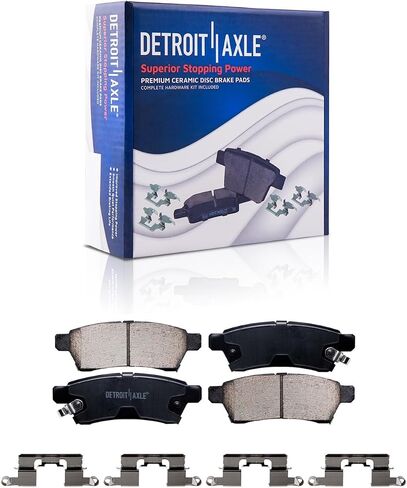 Detroit Axle - Brake Kit for 2005-2019 Nissan Frontier Xterra 2009-2012 Suzuki Equator 11.65" inch Front and 11.26" inch Rear Drilled Disc Brake Rotors Ceramic Brakes Pads Replacement in Saudi Arabia