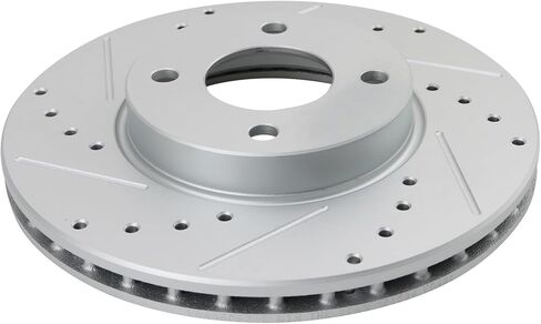 TRQ Front Brake Pad & Rotor Kit Premium G-Coated Ceramic Compatible with 2018-2022 Nissan Kicks 2020-2022 Versa in Saudi Arabia