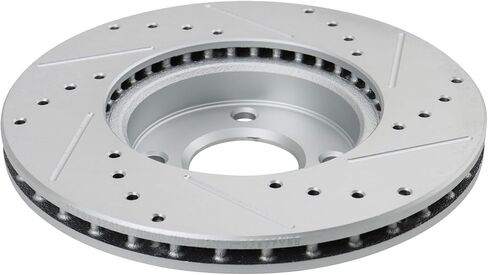TRQ Front Brake Pad & Rotor Kit Premium G-Coated Ceramic Compatible with 2018-2022 Nissan Kicks 2020-2022 Versa in Saudi Arabia