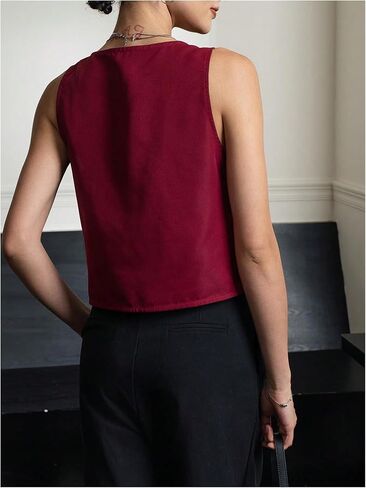 Makemechic Women's Bow Tie Brity Fest V Vest v Neck Summeress Stest Stest in Saudi Arabia