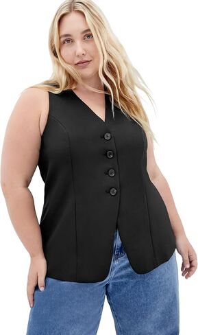 City Chic Women's Plus Size Vest - Yazmin in Saudi Arabia