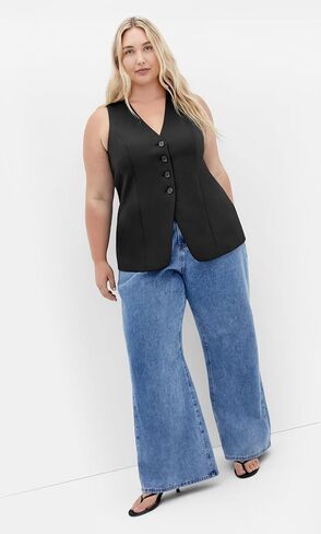 City Chic Women's Plus Size Vest - Yazmin in Saudi Arabia