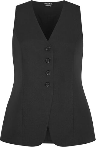 City Chic Women's Plus Size Vest - Yazmin in Saudi Arabia
